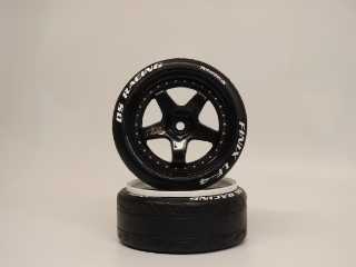 Picture of Wheel Triple Black with Gold Rivets